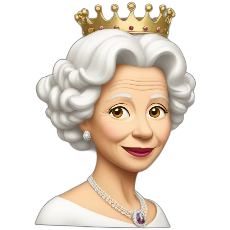 The queen emoji
