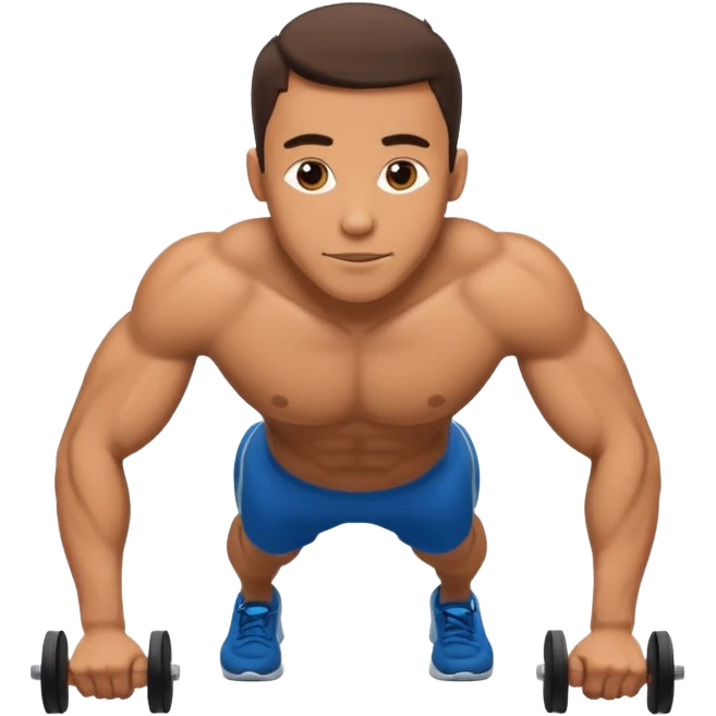 man doing push-ups emoji