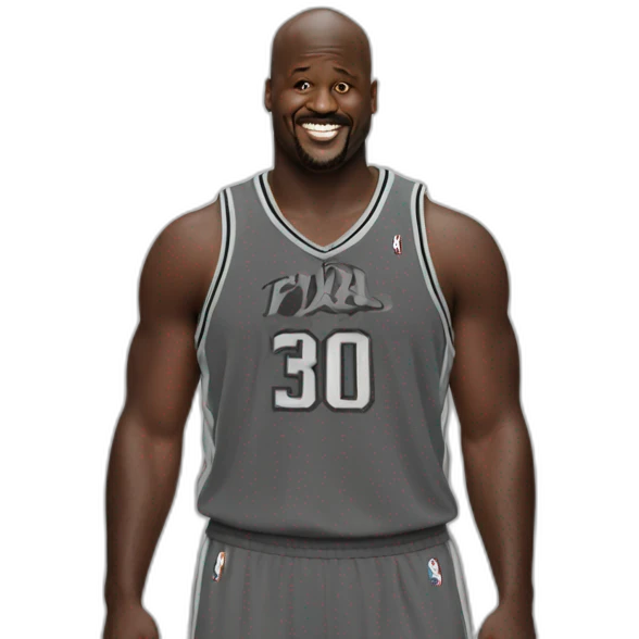 Photo real Shaq emoji