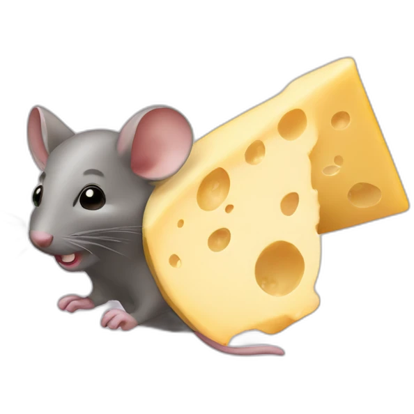 Ratón queso emoji