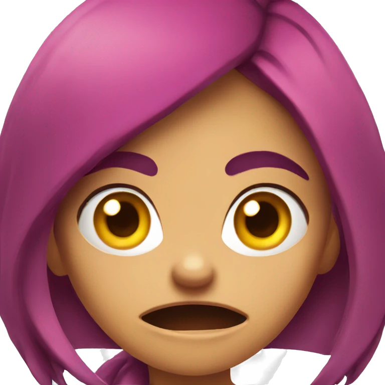 Angry dinosaur girl emoji
