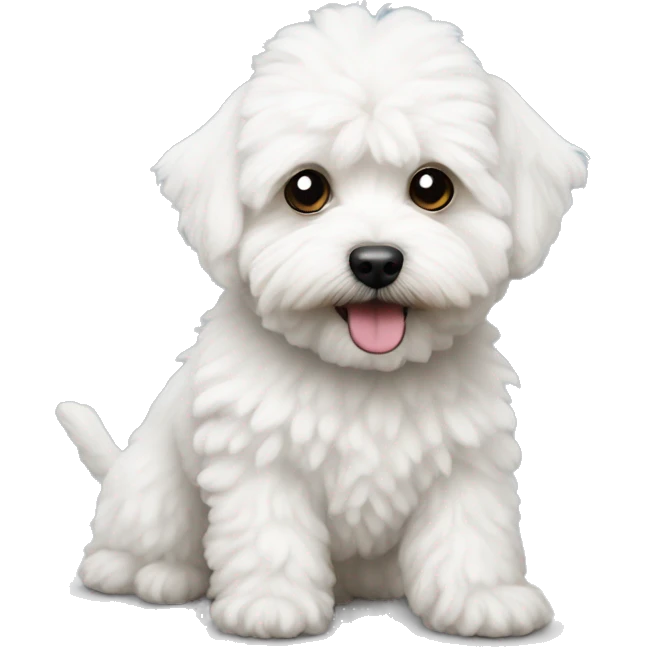 Maltipoo white emoji