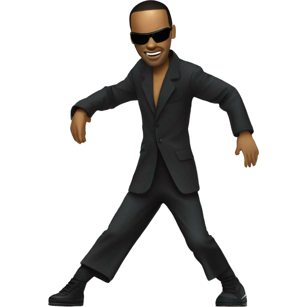 Neo from the matrix break dancing  emoji