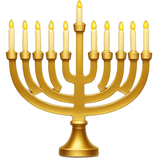 Gold Menorah emoji