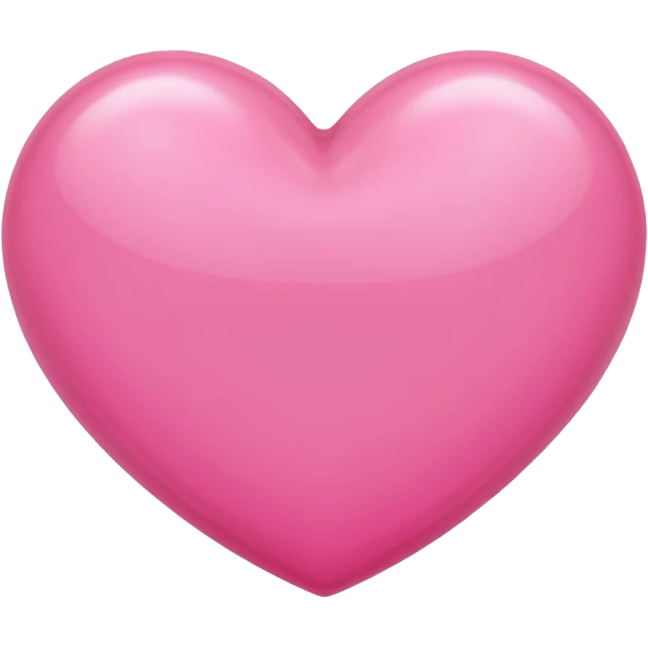 Un corazón rosa emoji