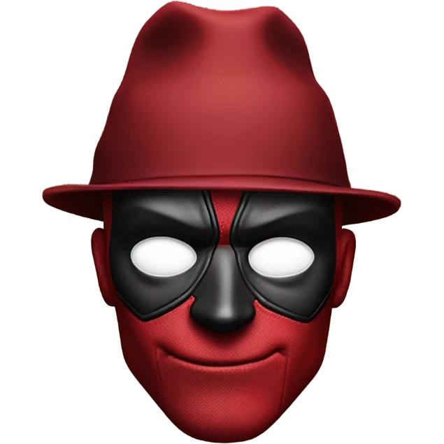 Deadpool with hat emoji