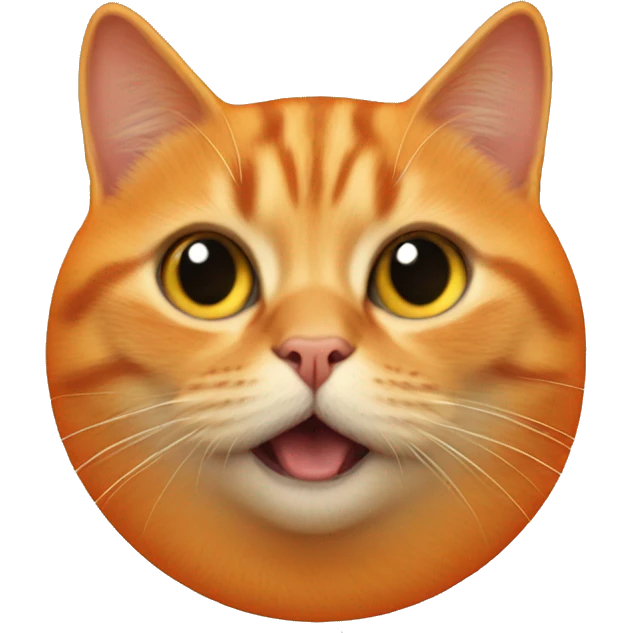 An orange blob cat headshot with star trek theme emoji
