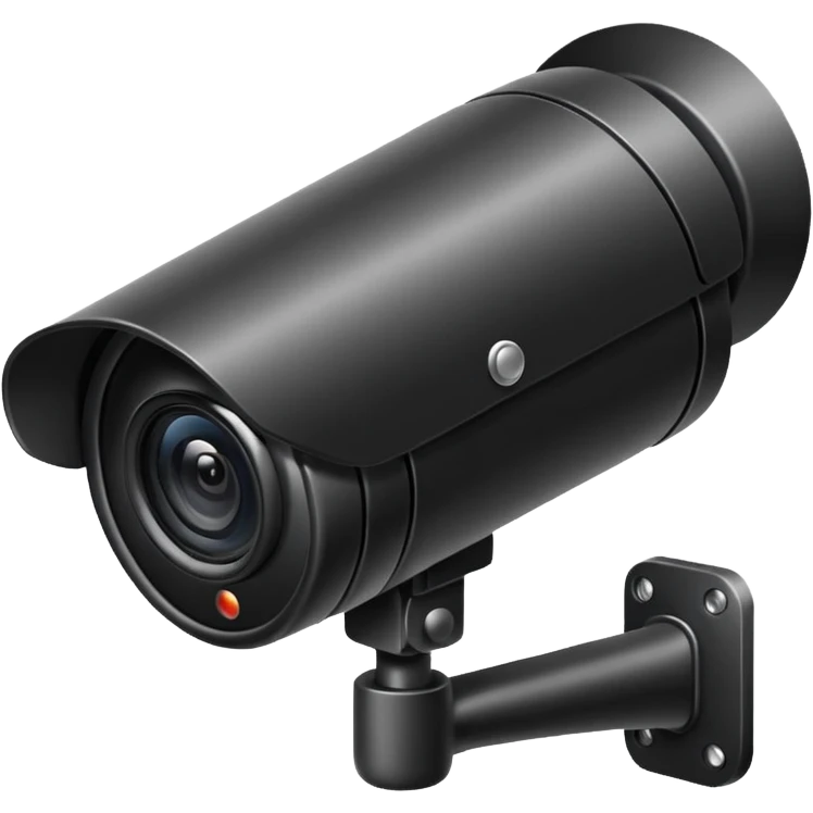 CCTV Camera pointing north emoji