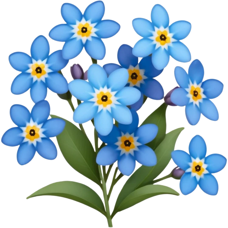 Forget me not  emoji