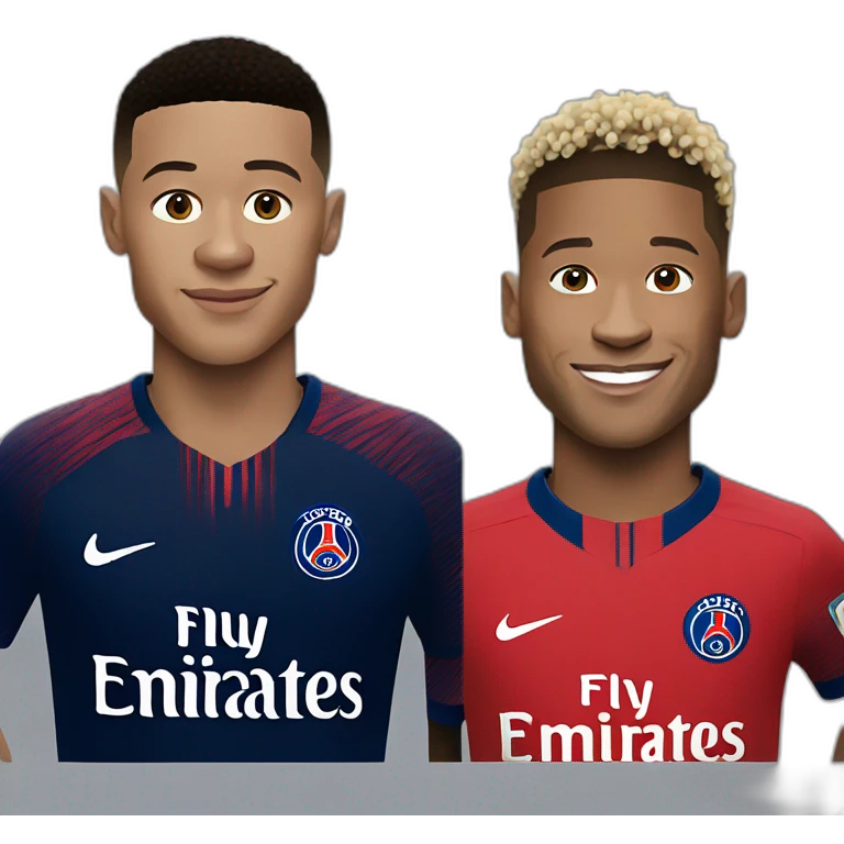 Mbappé and neymar  emoji