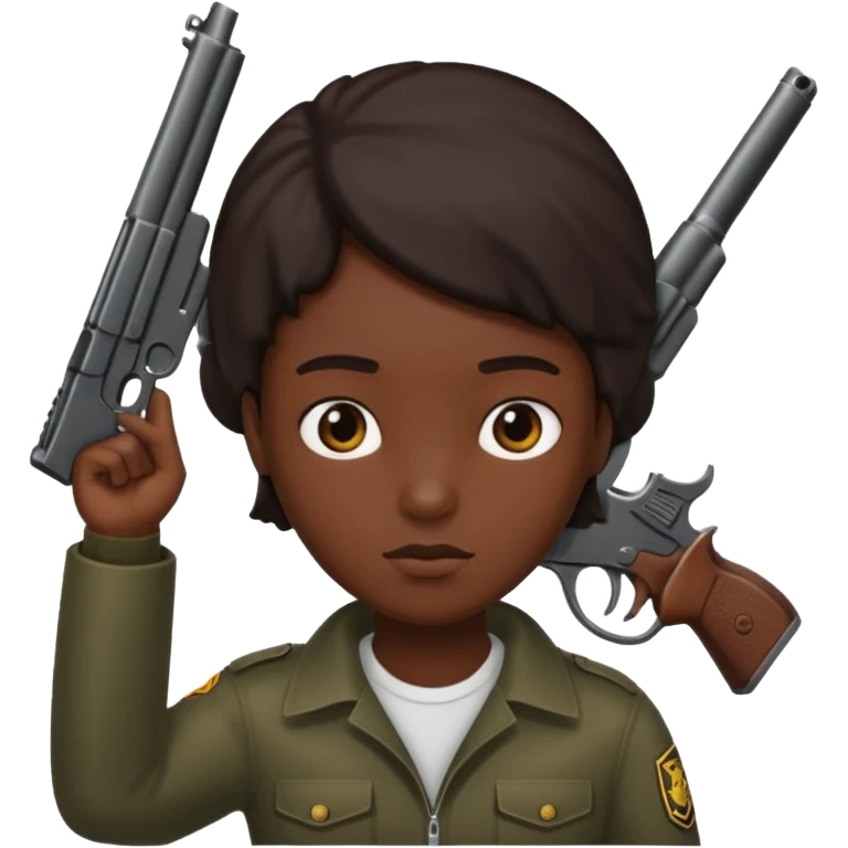 A person with a gun to their head emoji