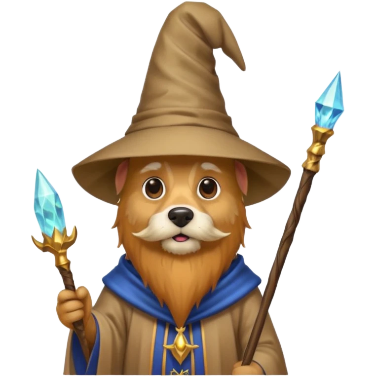 Dog wizard emoji