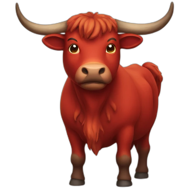 red ox emoji