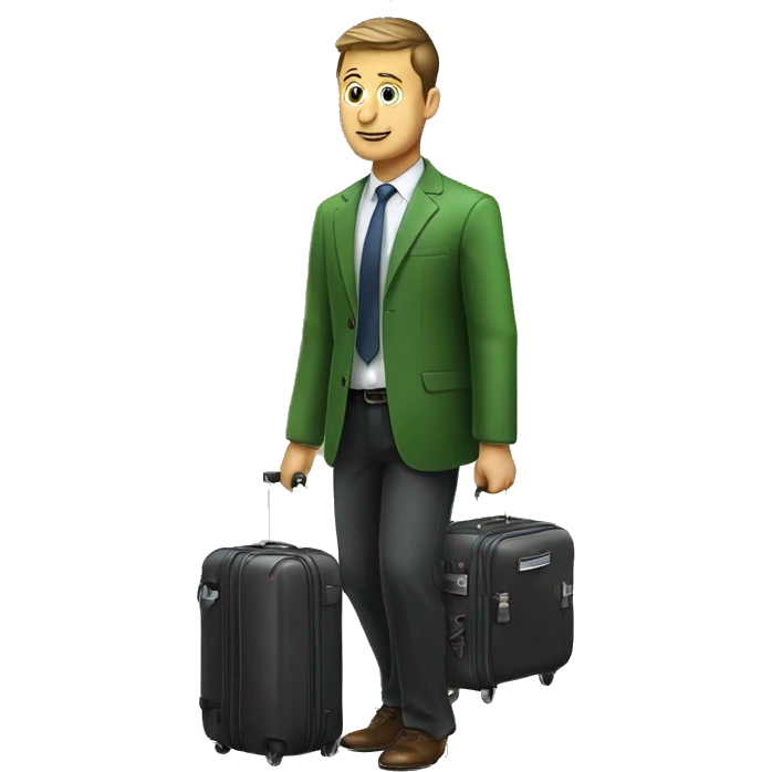 Zelenskyy with baggage  emoji