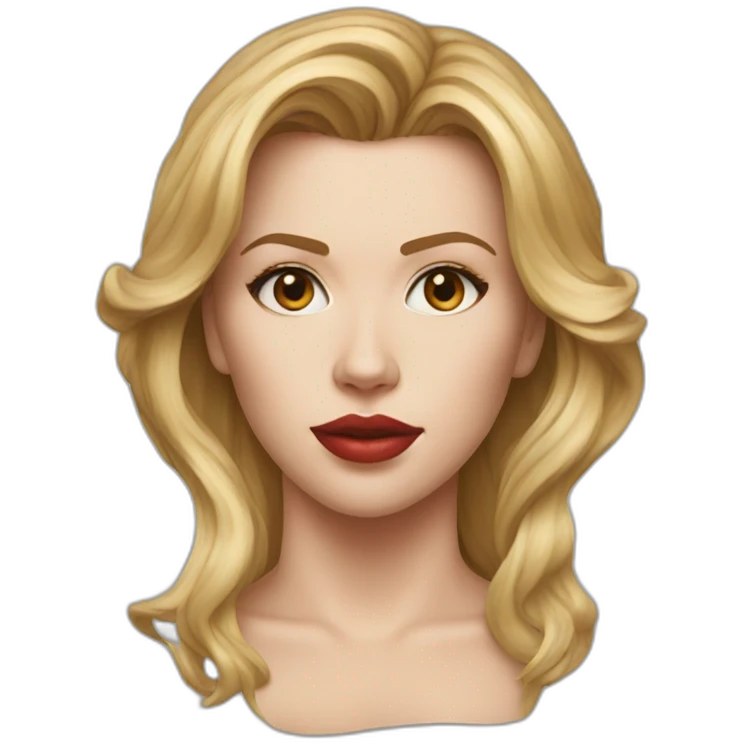 Scarlett johansson detailed realistic emoji