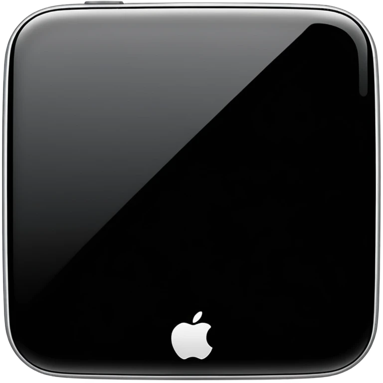 simple smartphone with a blank screen and no buttons, styled as an iOS emoji emoji