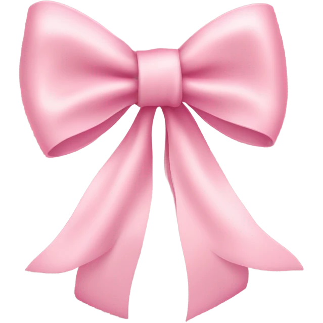 light pink ribbon bow emoji