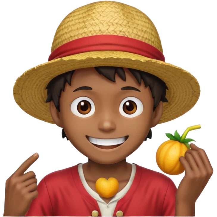 Make it based off the show.One piece and make it be like luffy emoji