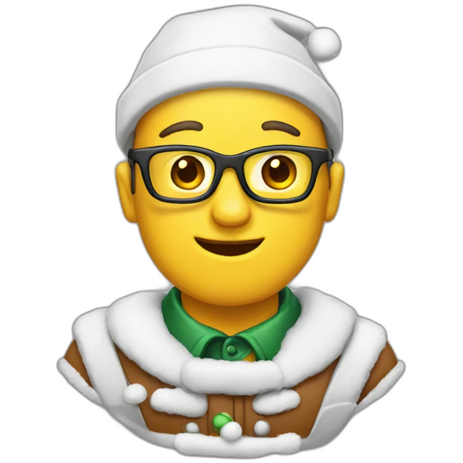 Christmas nerd emoji