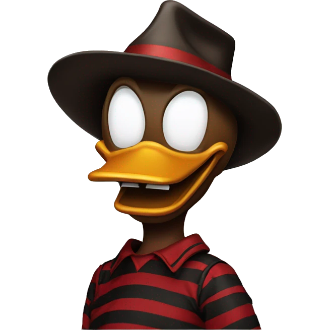 donald duck mixed freddy krueger emoji