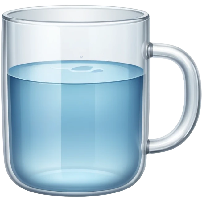 transparent glass mug emoji