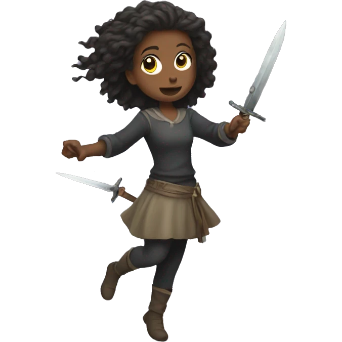 girl throwing daggers emoji