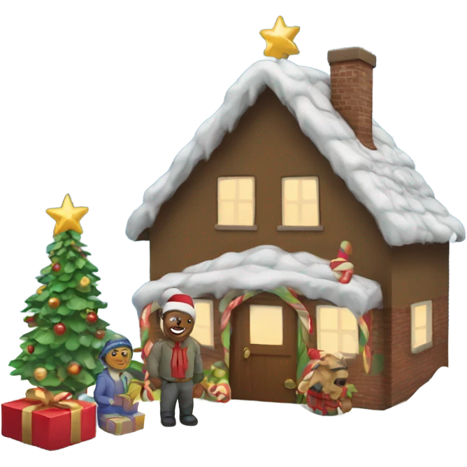 Christmas scene emoji