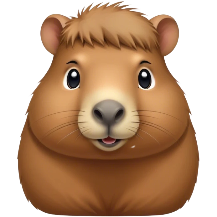 Cute girl capybara emoji