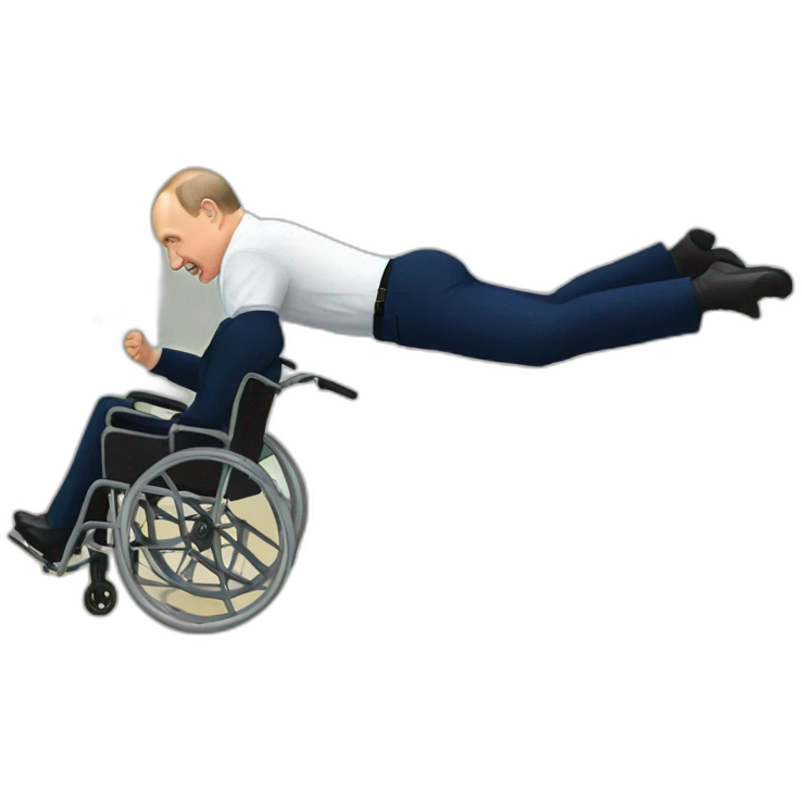 Putin falling off wheelchair emoji