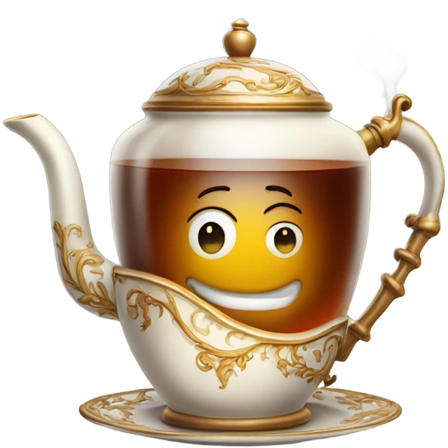 Hot tea with a kettle emoji