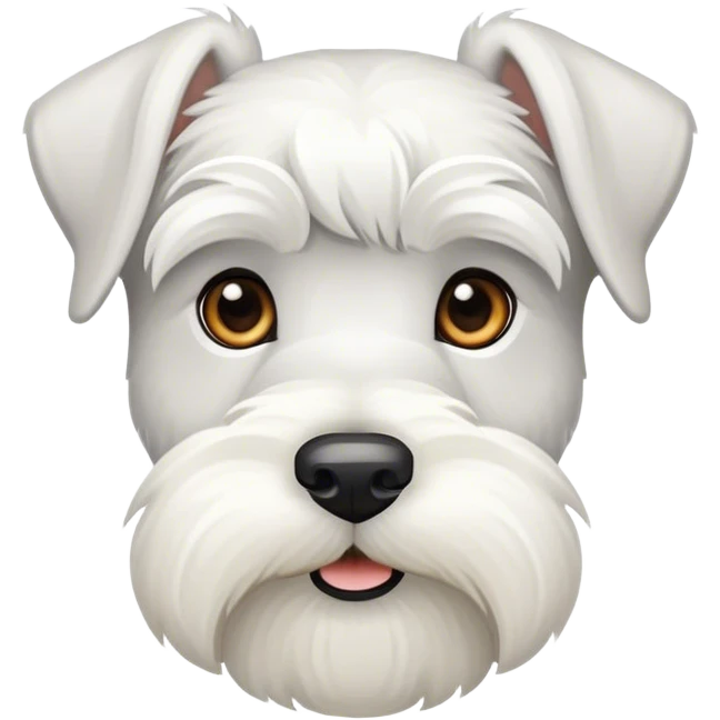 White schnauzer emoji