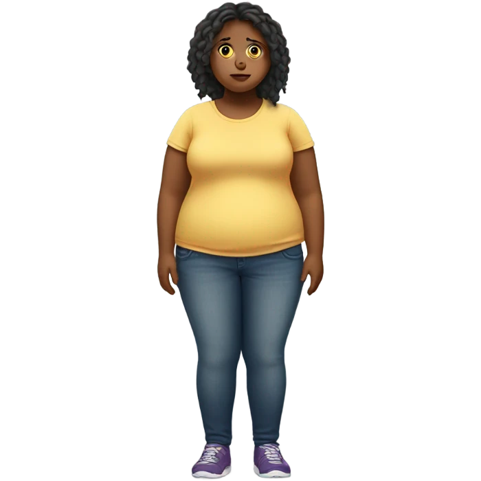 fat not pretty girl emoji