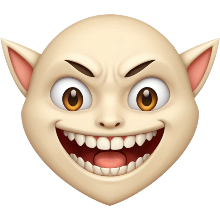 fangs, front face  emoji