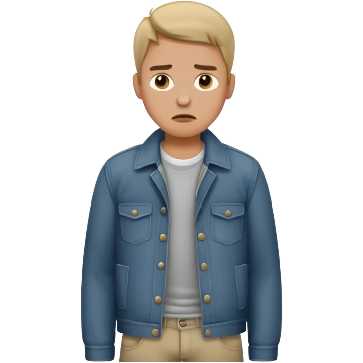 man showing his empty pockets emoji