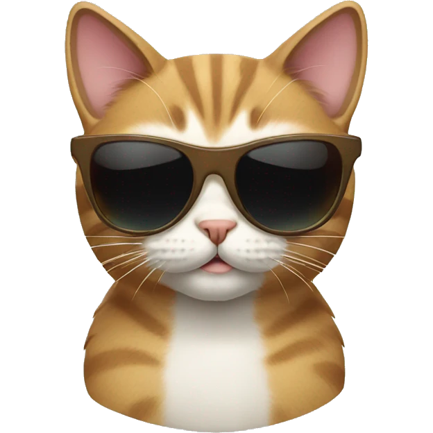 Cat with sunglasses emoji