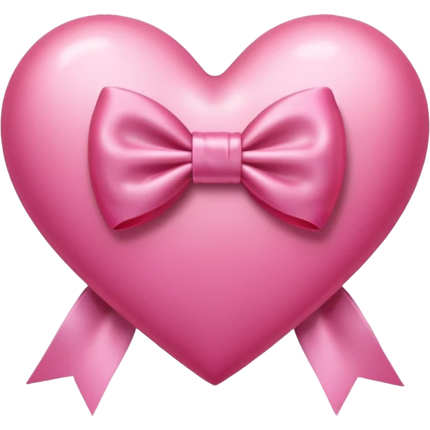pink heart with a bow emoji