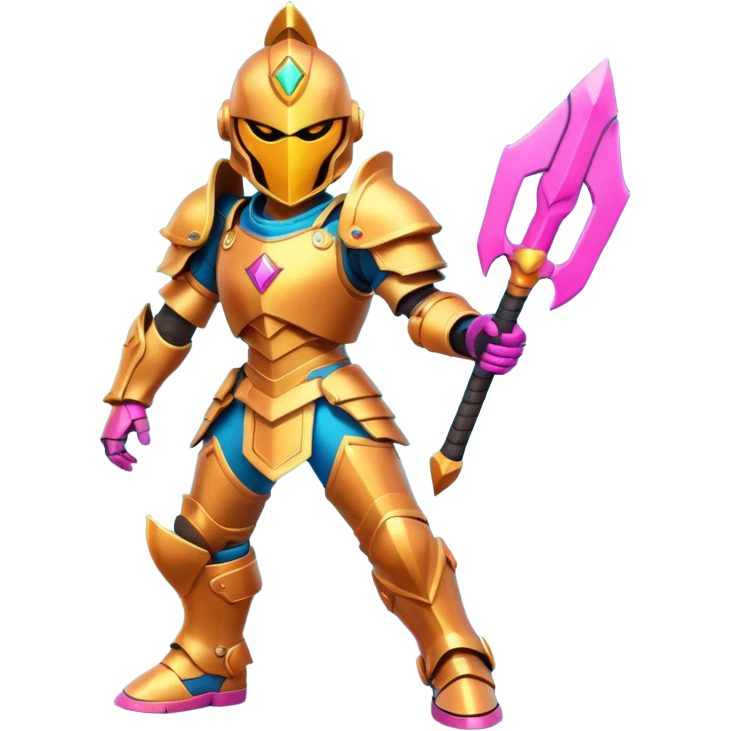 Gaming character with vibrant colors emoji