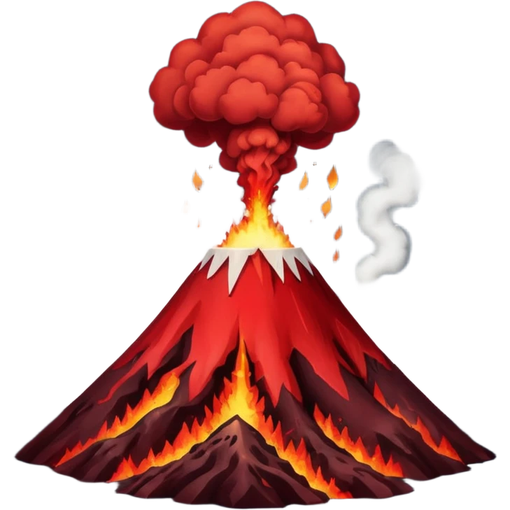 No lava, smoking volcano  emoji