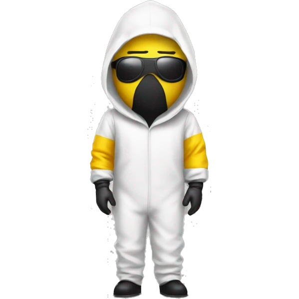 guy wearing hazmat suit emoji