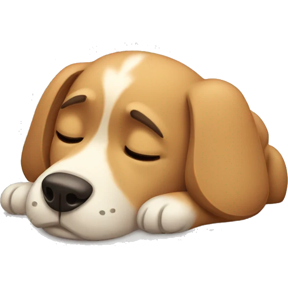 sleepy dog emoji