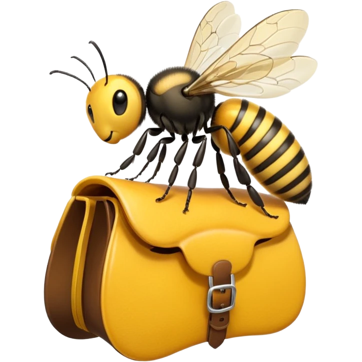 bee with a saddle emoji