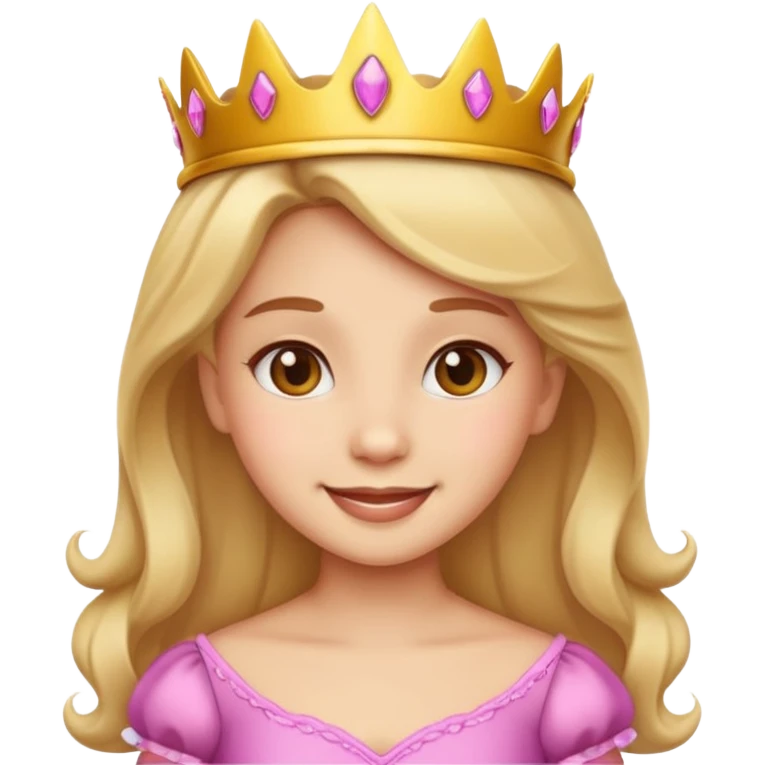 Generate a cute princess girl emoji emoji