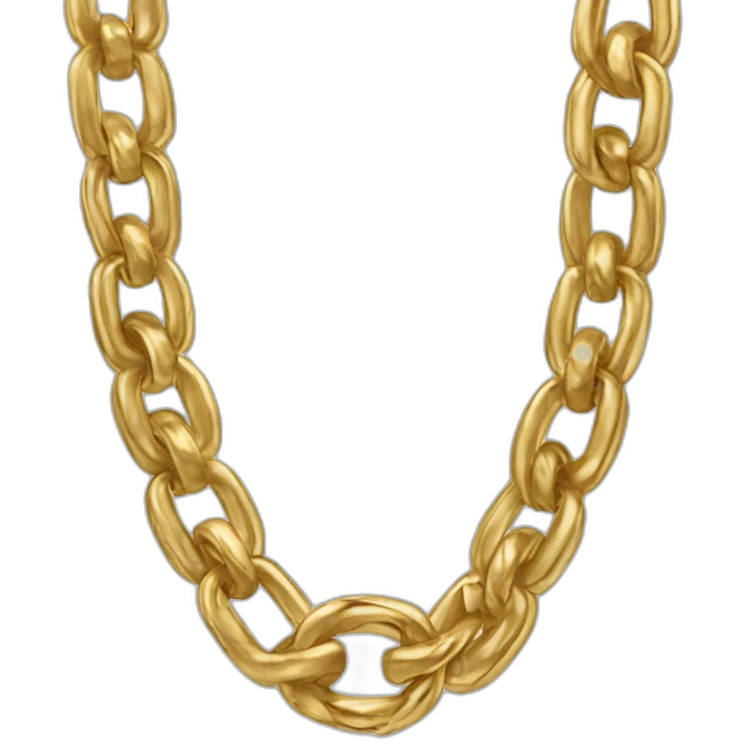 link from legend of zelda with two gold cuban link necklaces emoji