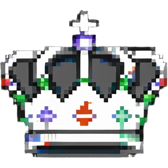 Crown with MOD text, moderator icon emoji