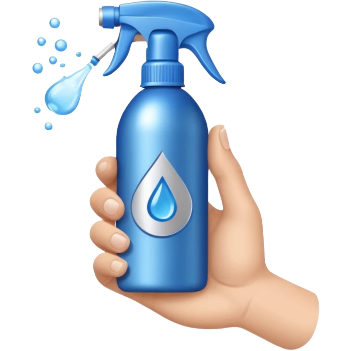 hand holding magnesium spray emoji