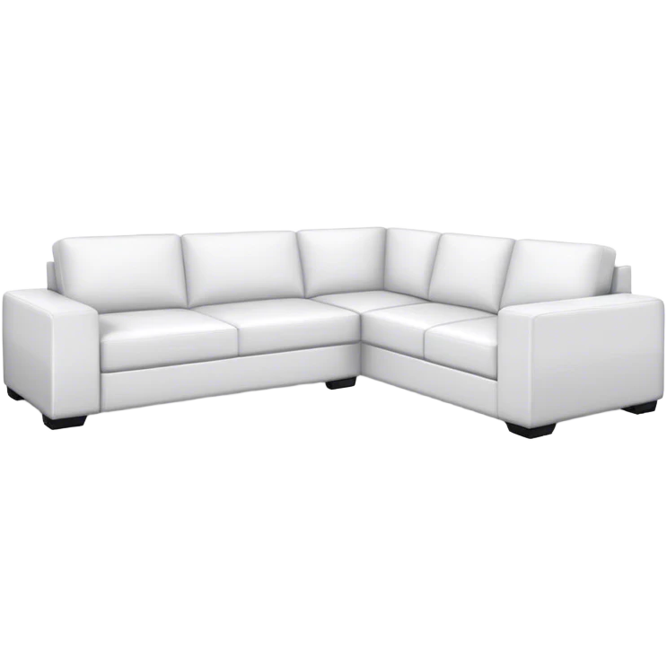 white sectional couch emoji