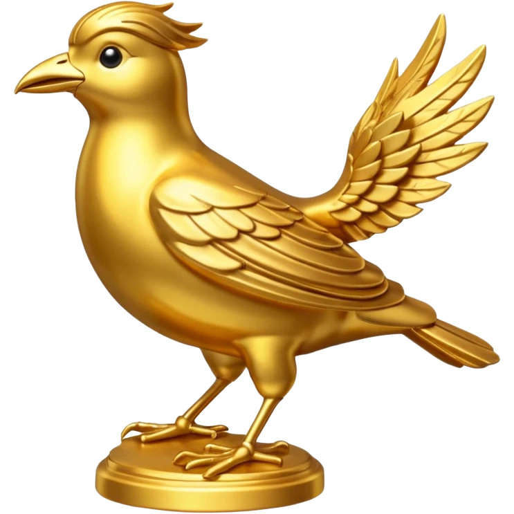 golden bird statuse emoji