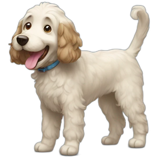 happy doodle dog emoji