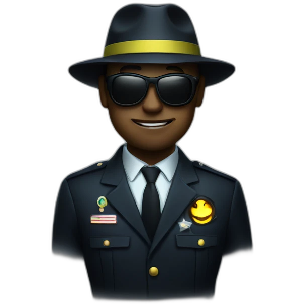 glowing in the dark cia agent emoji