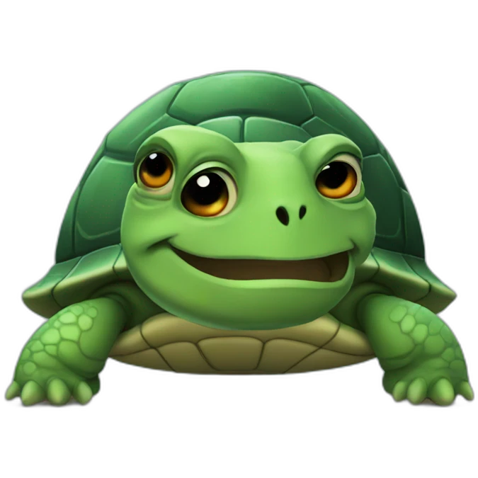Turtle spooky emoji